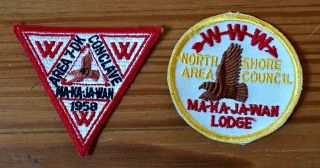 Ma - Ka - Ja - Wan Lodge 40 R1 & 7 - Dk Conclave Vintage Cut Edges Bsa Patch Oa