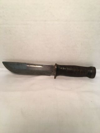 Vintage Mid - Century Cattaraugus 2250 Ww2 / Wwii Us Military Fighting Knife