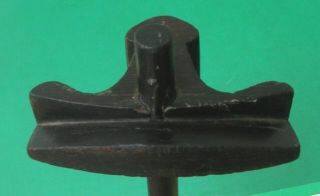 ANTIQUE c 1900 CURVED ROSEWOOD MARKING GAUGE TOOL FOR CARPENTRY - J MARSHALL 4