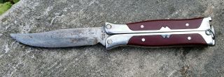 Vintage 1940s Or 1950s Waltco Saf - T - Sheath Red Outdoors Man Knife / Fishing