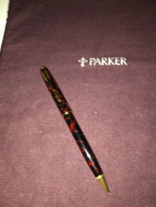 Parker Sonnet Firedance (red Marbled) Lacquer With Gold Trim Pencil