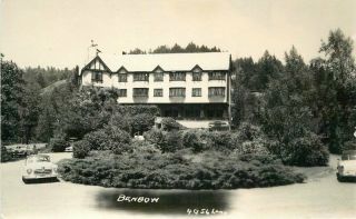 Autos 1940s Hotel Benbow Garberville California Humboldt Redwood Hwy Rppc 6468