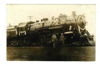 Posted Rppc Of Warren G Harding Campaign Train Garrett,  Indiana In.  Engine 5233