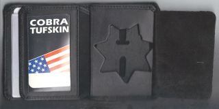 Nyc - Auxiliary - Police - Style Star Tri - Fold Dl/money/cc Wallet (badge Not