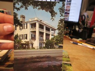 Vintage Old South Carolina Postcard Beaufort Elliott House Museum Mansion Home