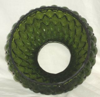 NOS Solid Green Diamond Quilted Lamp Shade Aladdin,  Rayo,  Coleman 7 