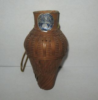 1936 Dallas Texas Centennial Exposition Small Woven Basket Souvenir