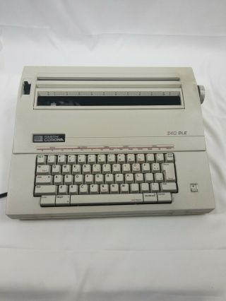 Smith Corona 240dle Model 5a Electric Type Writer