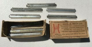 Vintage Hotchkiss Staples Box With Antique Staples 1 Automatic Paper Fastener