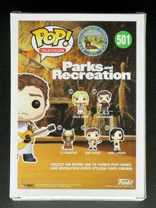 Funko Pop Andy Dwyer Parks & Rec Recreation w/ Protector - Chris Pratt 4