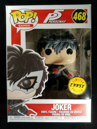 Funko Pop Persona 5 P5 Joker Chase Ready To Ship W/ Soft Pop Protector