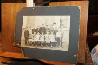 Antique 1908 Cabinet Card Photo Franklin School Class Photo Tennessee