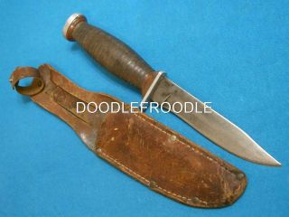 Vintage Schrade Walden Ny Usa H15 Hunting Skinning Survival Bowie Knife Knives