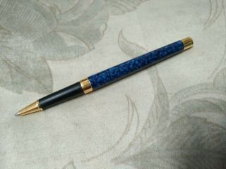 Mb Noblesse Marble Blue Lacquer Rollerball Pen Missing Cap