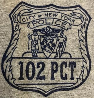 Nypd York City Police Department Nyc T - Shirt Sz 2xl 102 Pct