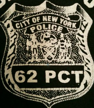 Nypd York City Police Department Nyc T - Shirt Sz M Brooklyn South Bensonhurst