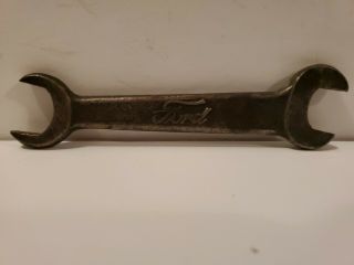 Vintage Ford Model T Wrench T - 1917 Open End Model A Script Wrench