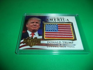 Decision 2016 Series 2 God Bless America Flag Patch Donald Trump Gba18