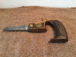 Antique H.  Disston & Sons Keyhole Hand Saw With Modified Blade 12/27/1887 Pat.