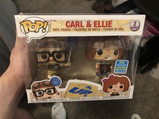 Funko Pop Up Carl And Ellie 2 Pack Disney Pixar 2019 Sdcc Shared Exclusive