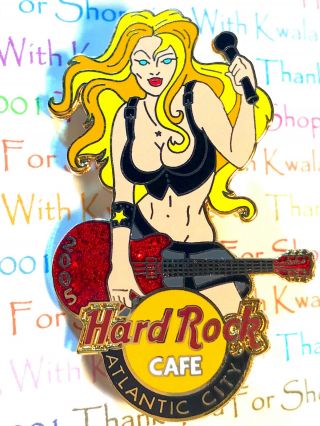 Hard Rock Cafe Atlantic City Pin Adult Film Girl 2005 Avn Xxx Hrc Ac 28704