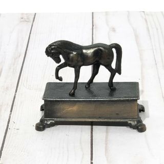 Vintage Die Cast Metal Horse Pencil Sharpener Hong Kong Equestrian