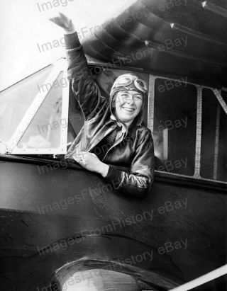 8x10 Print Miss Elinor Smith 17 Years Old Flight Endurance Record 1929 Esaa