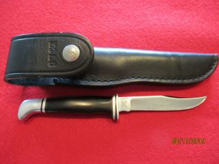 Vintage Buck Knive 102 Fixed Blade Hunting Knife Made In Usa