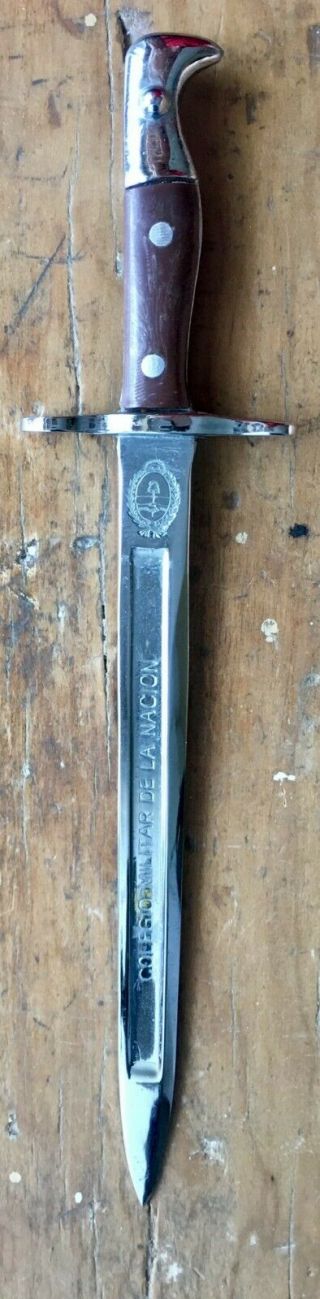 Vtg Miniature Letter Opener Of Bayonet Of Rifle Mauser With Military Inscription