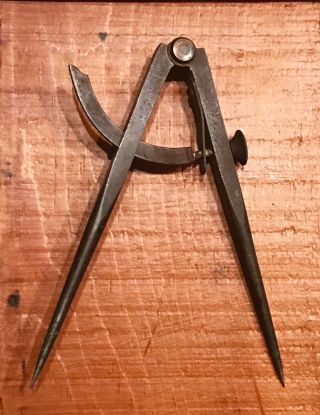 Vintage Antique Sargent & Co 6” Wing Divider/compass/caliper Brass Iron