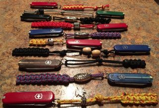 10 Small SD classic Victorinox Swiss Army knives & lanyards camp,  hunt,  craft 3