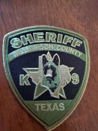 Williamson County Sheriff K9 Patch