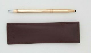 Vintage Cross Woman’s 1/20 14kt Gold Filled Ballpoint Pen Made In Usa