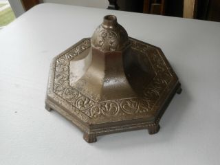 Vintage Aladdin Floor Lamp Base The Mantle Lamp Company Cast Iron 11 - 1/4 " Dia