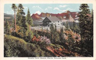Q23 - 0035,  Granite Park Chalets,  Glacier Natl Park,  Mont. ,  Postcard.