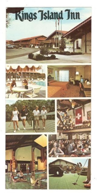 Kings Island Inn Mason Ohio Vintage 4 " X 8.  5 " Postcard A4
