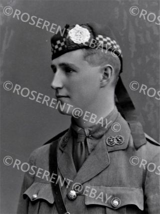 1915 Argyle & Sutherland Highlanders - Lt G S Miller 1 glass negative 22 by 16cm 2