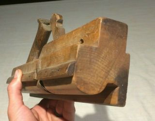 Antique Wooden Moulding Plane / Vintage Woodworking Tool 3