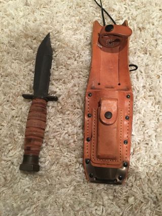Vintage 1 - 86 Ontario Knife Co.  Pilots Survival Fighting Knife Period