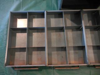 Vintage 4 Drawer Metal Storage Cabinet Chest Industrial Parts Bin 4