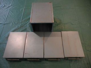 Vintage 4 Drawer Metal Storage Cabinet Chest Industrial Parts Bin 5