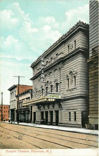 Jersey Postcard: Entrance To The Empire Theatre,  Paterson,  Nj