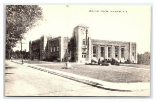 Vintage Postcard John Hill School Boonton Jersey Nj F9