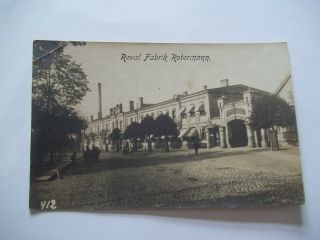 2 Vintage Postcard.  Estonia.  Reval.  Fabrik Rotermann & Deutsche Theater