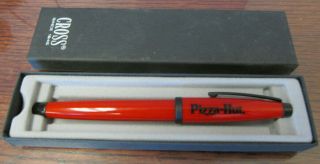 Cross Rollerball Pen Red Pizza Hut Logo Vintage.