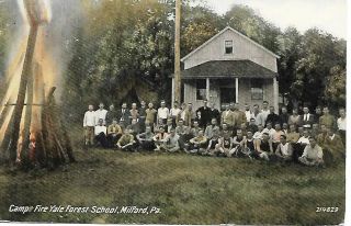 Yale Forestry School,  Milford,  Pike Co.  Pa.  ; Pinchot,  Camp Fire,  Circa 1912