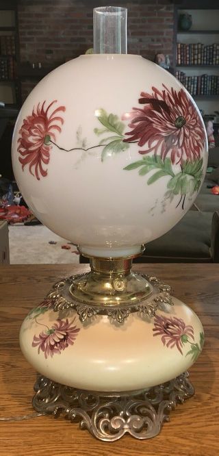 Antique Miller Juno Gone With The Wind Banquet Lamp C.  1895