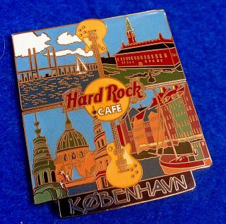 Copenhagen City Tee T Shirt Series Iconic Views 2005 Hard Rock Cafe Pin Le