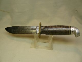 Vintage Western Boulder Colo.  Military Style Fixed Blade Knife Pat.  No.  1967479