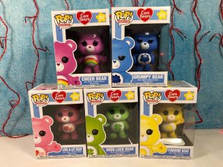 Funko Pop Care Bears Set Of 5 351,  353,  354,  355,  356 In Boxes